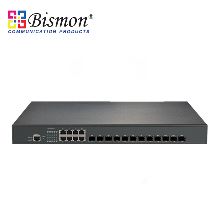 8xRJ45-Gigabit-12xSFP-10G-Uplink-L3-managed-Ethernet-core-routing-switch